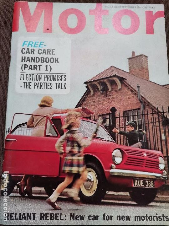 Voitures et Motocyclettes: 1964 REVISTA MOTOR - ROAD TEST RENAULT R8 1100 - DAIMLER V6 - RELIANT REBEL