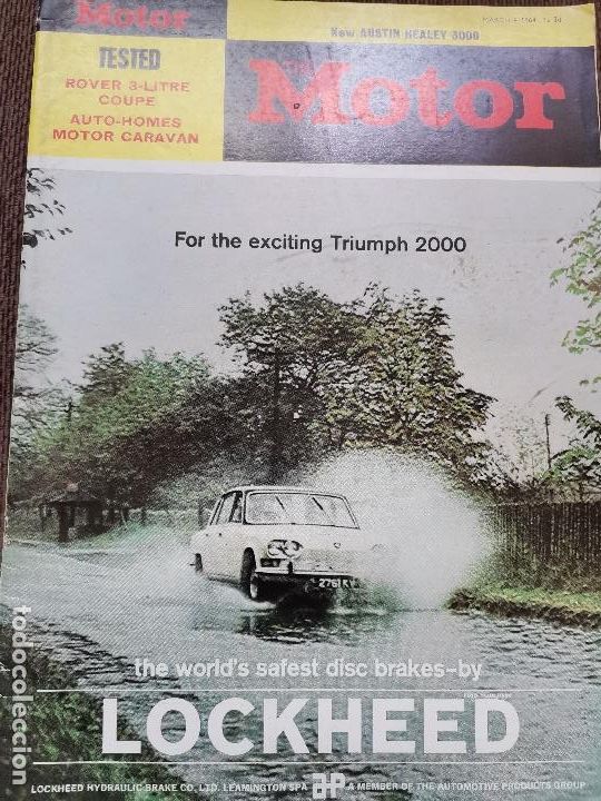 Voitures et Motocyclettes: 1964 REVISTA THE MOTOR - ROAD TEST ROVER 3 LITRE COUPE - AUSTIN HEALEY 3000