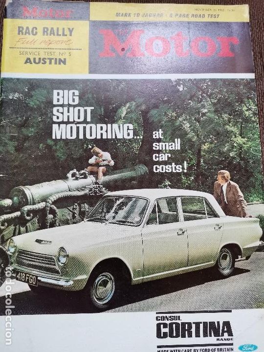 Coches y Motocicletas: 1964 REVISTA THE MOTOR - ROAD TEST JAGUAR MK.10 - RAC RALLYE - CONSUL CORTINA