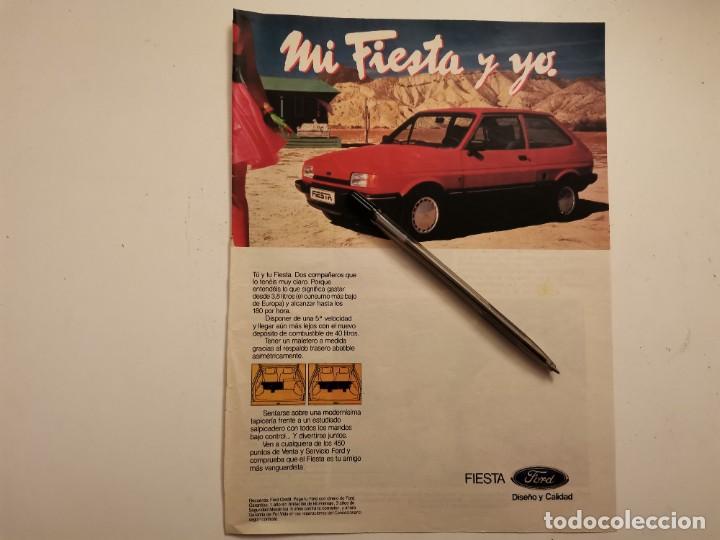 Voitures et Motocyclettes: COCHE FORD FIESTA ANUNCIO PUBLICIDAD REVISTA A&Ntilde;O 1985