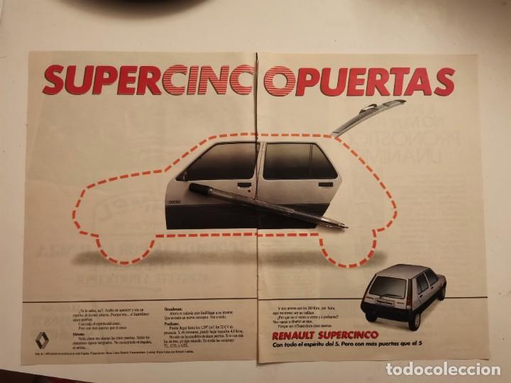 Voitures et Motocyclettes: COCHE RENAULT SUPERCINCO ANUNCIO PUBLICIDAD REVISTA A&Ntilde;O 1985