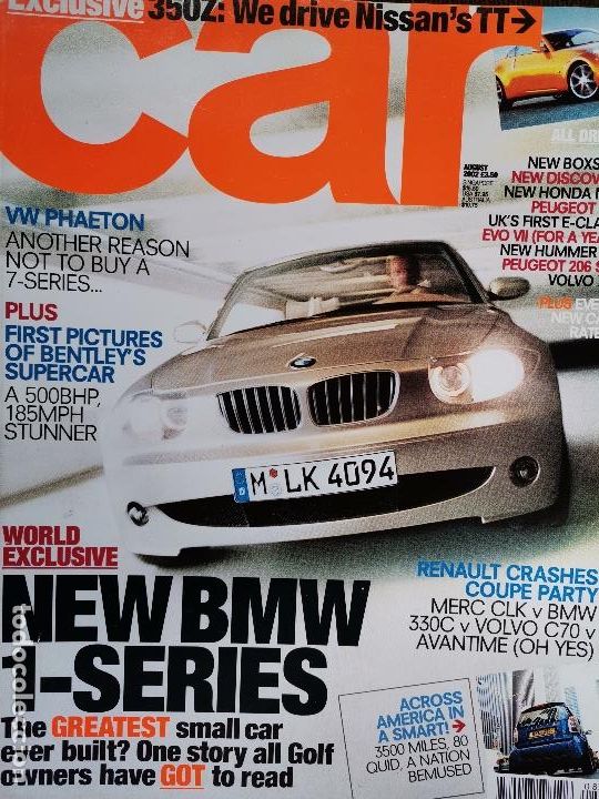 Coches y Motocicletas: 2002 REVISTA CAR - VW PHAETON - HONDA NSX - LAND ROVER DISCOVERY - PEUGEOT 807