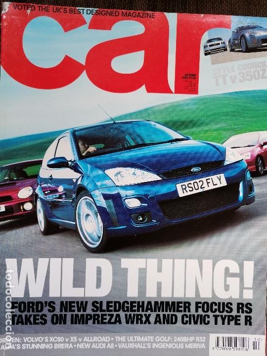 Voitures et Motocyclettes: 2002 REVISTA CAR - VW GOLF R32 - FORD FOCUS RS - IMPRESA WRX - CIVIC TYPE R