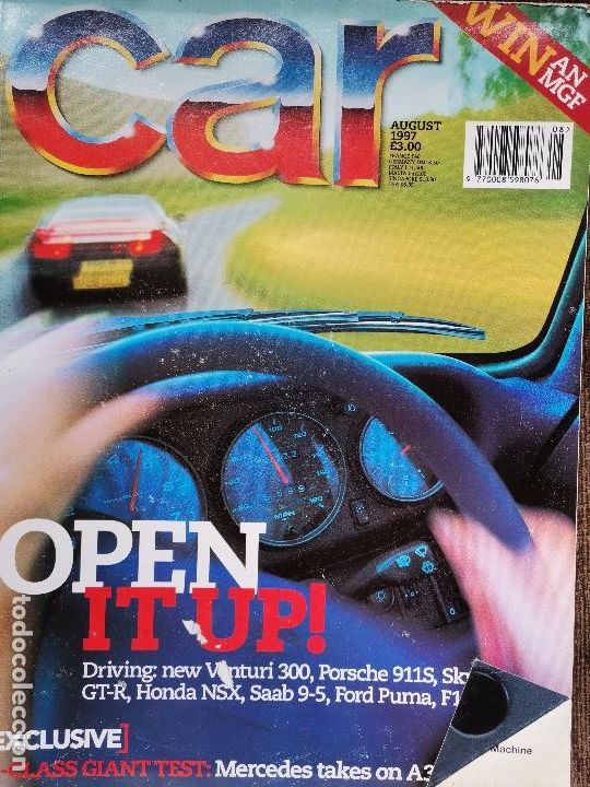 Coches y Motocicletas: 1997 REVISTA CAR - VENTURI 300 - PORSCHE 911 S - SKYLINE GTR - HONDA NSX - FORD PUMA