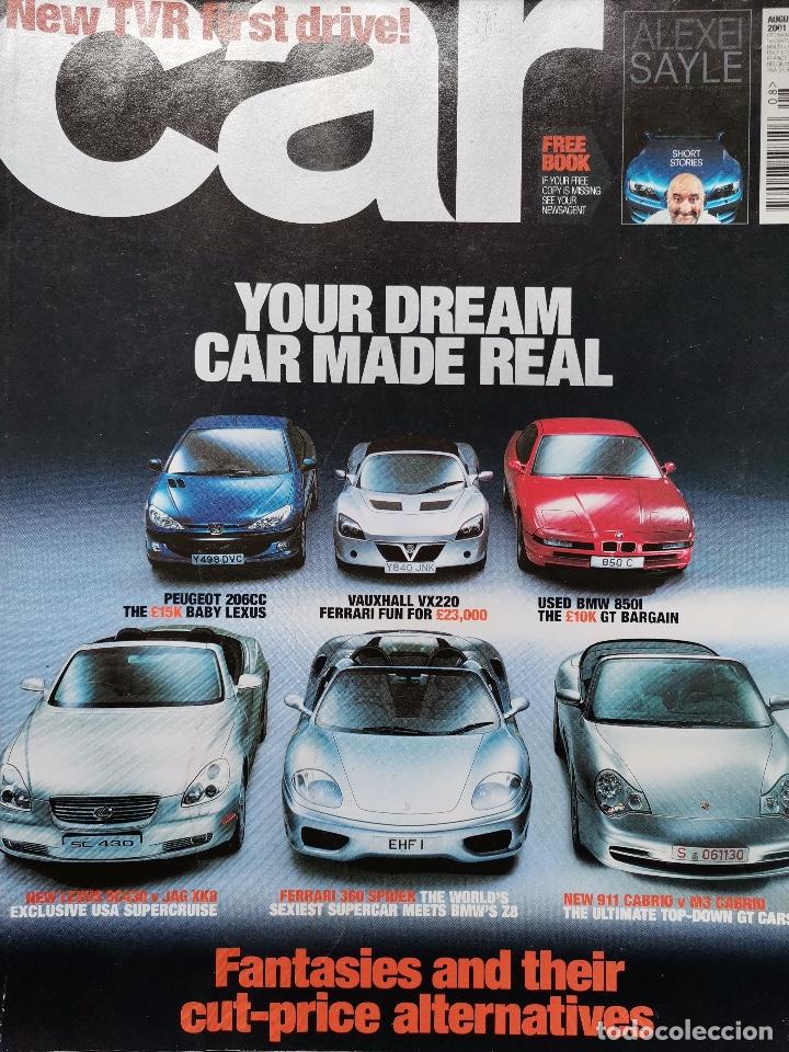 Coches y Motocicletas: 2001 REVISTA CAR - LEXUS SC 430 - JAGUAR XK8 - FERRARI 360 SPIDER - BMW Z8 - 911 CABRIO - M3 CABRIO