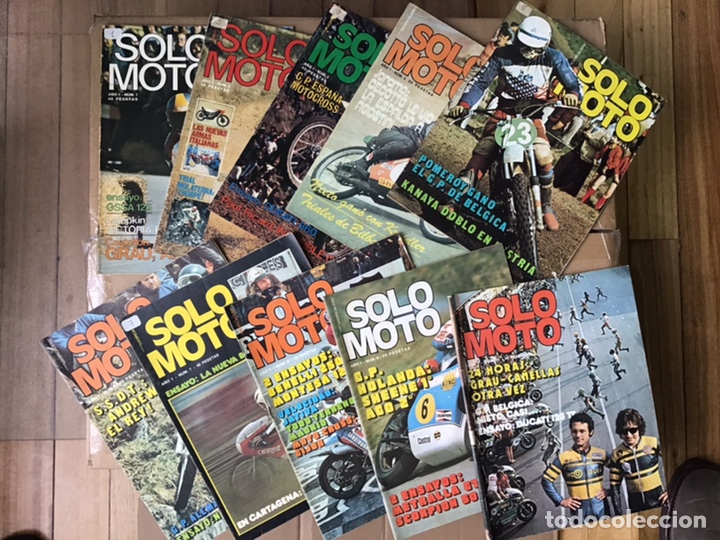 Carros e motociclos: Colecci&oacute;n completa revista Solo Moto numero 1 al 900 (1975 a 1993)