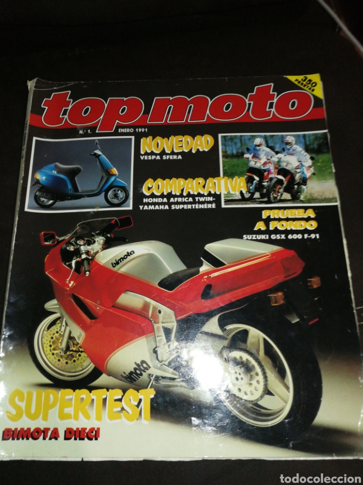 Voitures et Motocyclettes: REVISTA TOP MOTO N&deg;1, A&Ntilde;O 1991