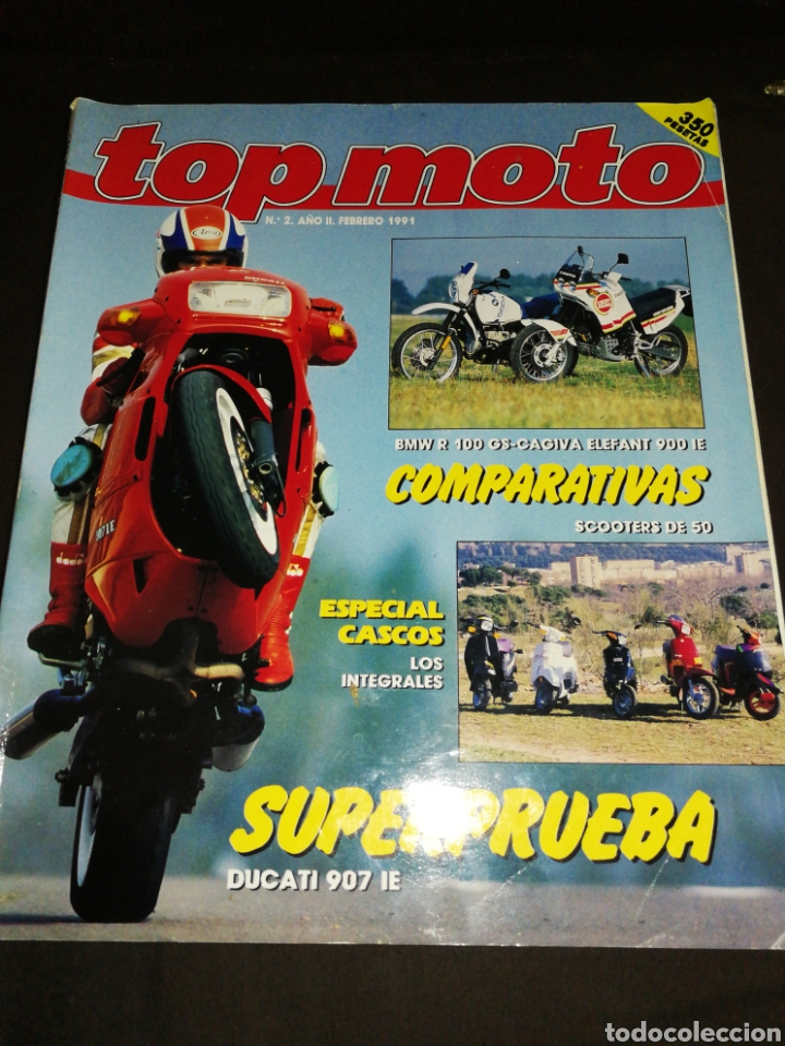 Voitures et Motocyclettes: REVISTA TOP MOTO N&deg;2,A&Ntilde;O 1991, MUY BUEN ESTADO
