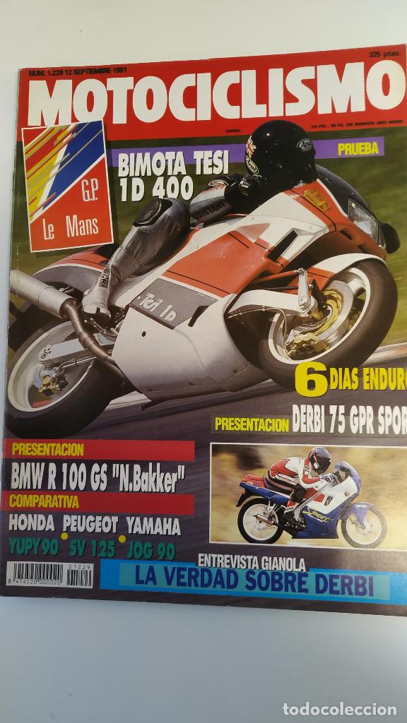 Voitures et Motocyclettes: MOTOCICLISMO NUM 1.229 de 12 de septiembre de 1991