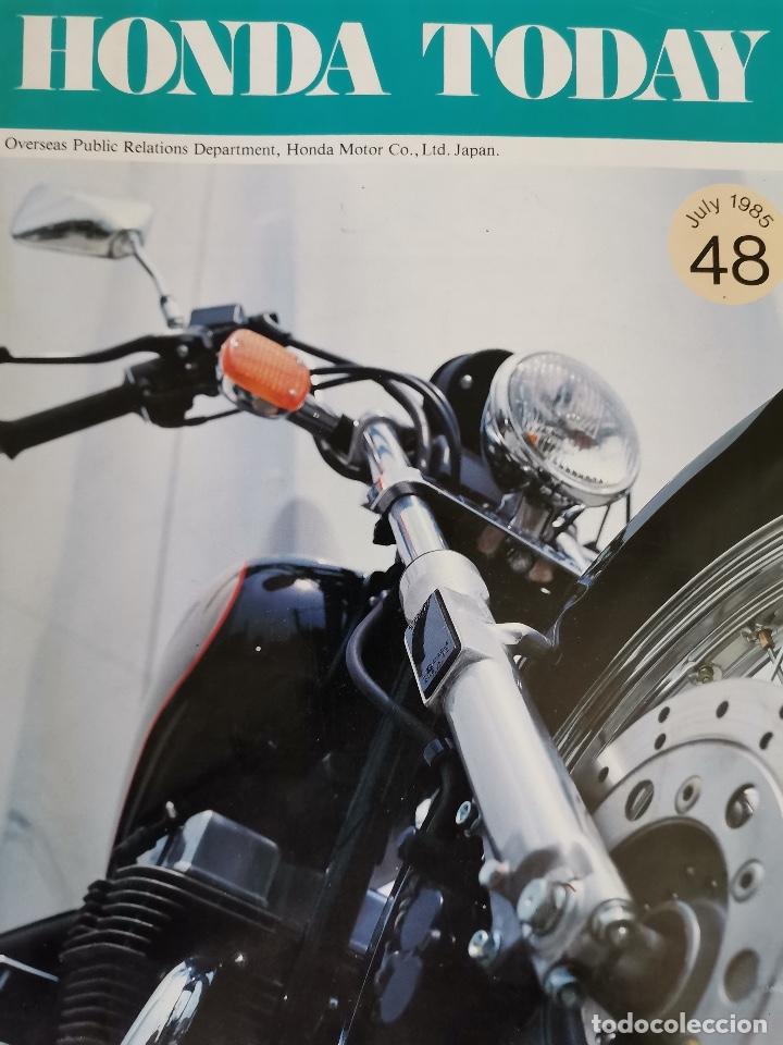 Voitures et Motocyclettes: 1985 REVISTA HONDA TODAY - PUBLIC RELATIONS DEPARTMENT