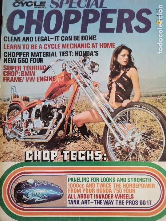 Voitures et Motocyclettes: 1974 REVISTA MOTOR CYCLE SPECIAL CHOPPERS