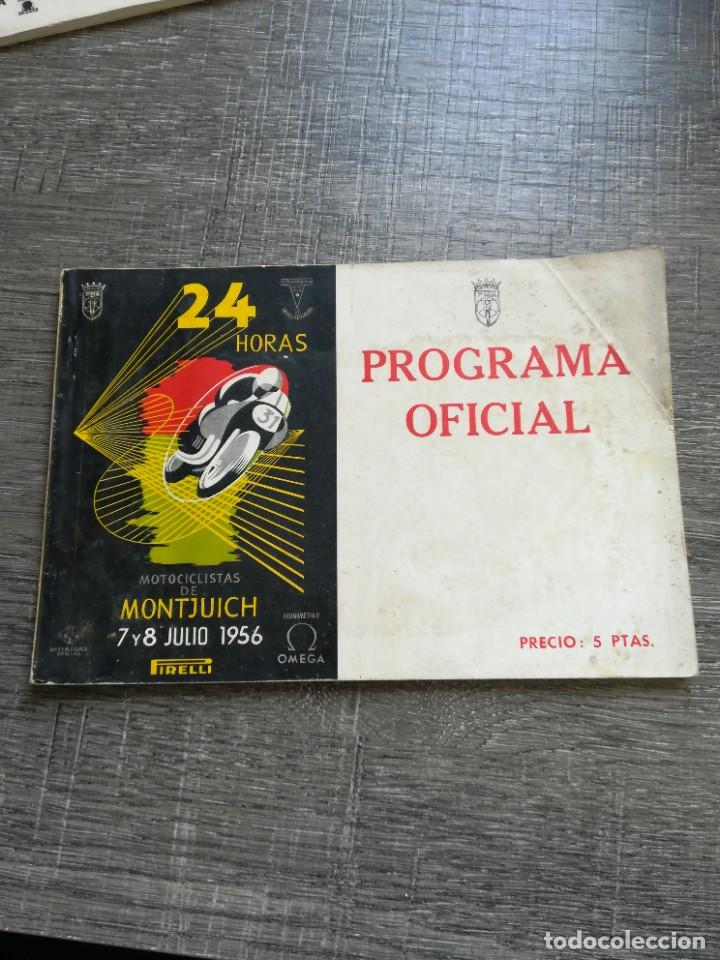 Cars and Motorcycles: Programa Oficial motociclistas de Montjuich 7 y 8 Julio 1956