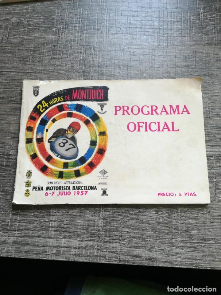 Cars and Motorcycles: Programa Oficial motociclistas de Montjuich 6 y 7 Julio 1957
