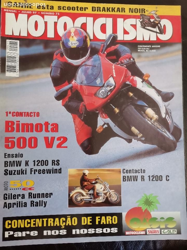 Cars and Motorcycles: 1997 REVISTA MOTOCICLISMO - BIMOTA 500 V2 - BMW K 1200 RS - CONCENTACI&Oacute;N FARO