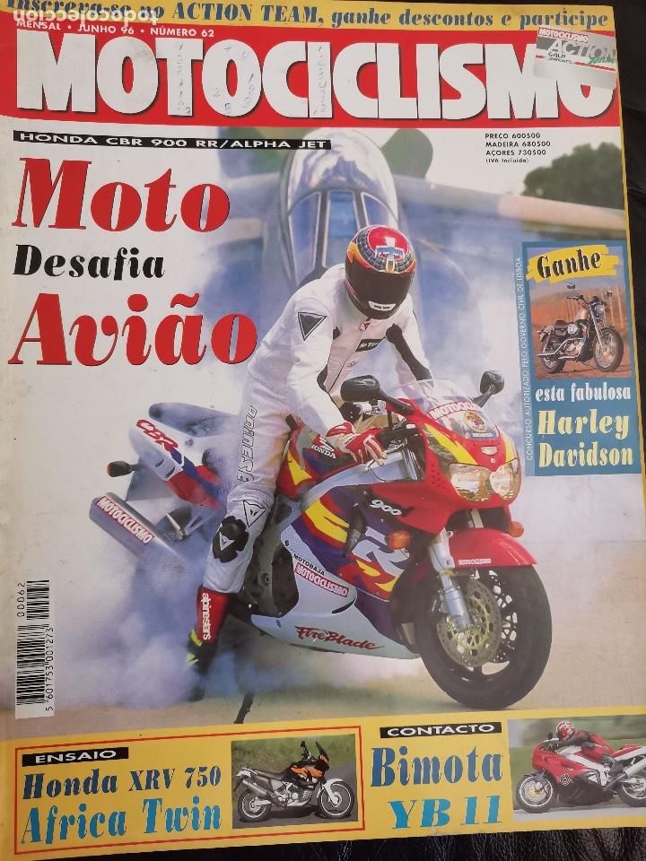 Cars and Motorcycles: 1996 REVISTA MOTOCICLISMO - HONDA CBR 900RR - ALPHA JET - BIMOTA YB 11