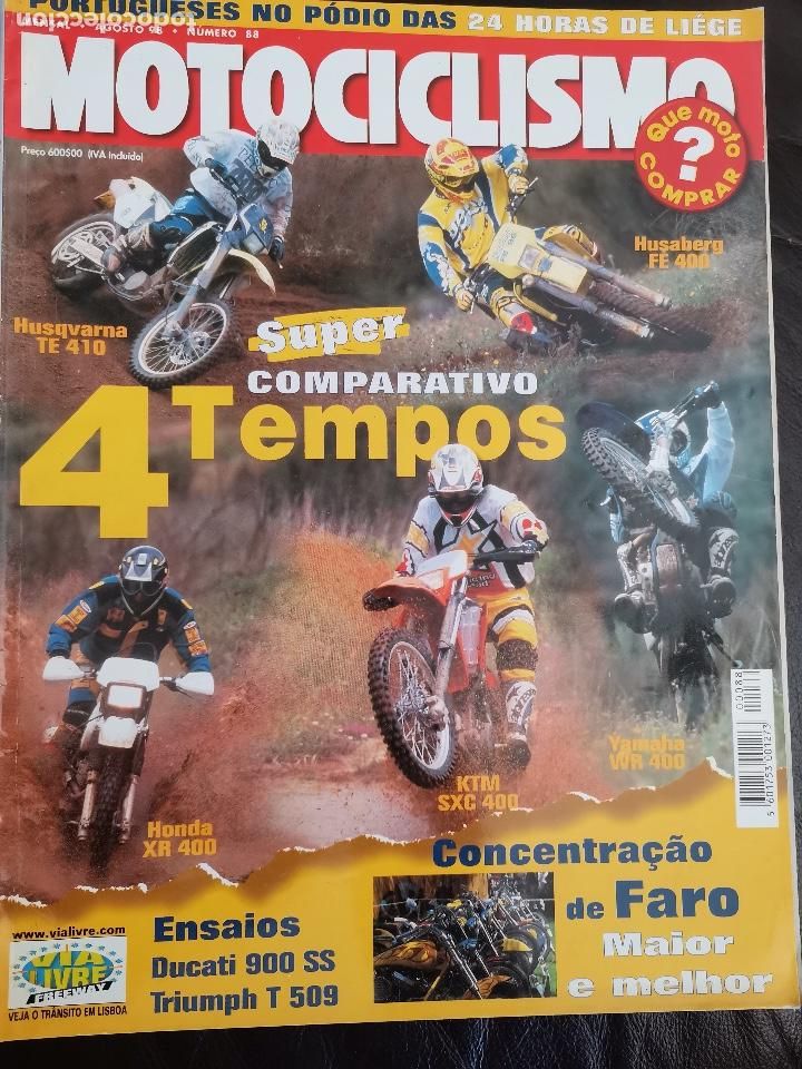 Cars and Motorcycles: 1998 REVISTA MOTOCICLISMO - HUSQVARNA TE 410 - HUSABERG FE 400 - HONDA XR 400 - KTM SXC 400 - WR 400
