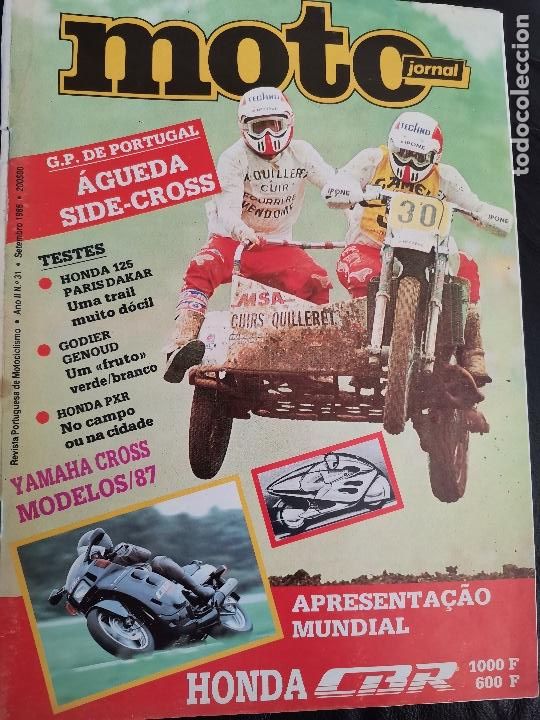 Autos und Motorr&auml;der: 1986 REVISTA MOTO JORNAL - GP DE PORTUGAL - &Aacute;GUEDA SUPER CROSS - HONDA 125 PARIS DAKAR