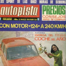 Coches y Motocicletas: TORTOSA REVISTA UTOPISTA 528 MARZO DE 1969 TORTOSA CUÑO EN PORTADA RAMON NOMEN SERVICIO OFICIAL SEAT. Lote 250264710