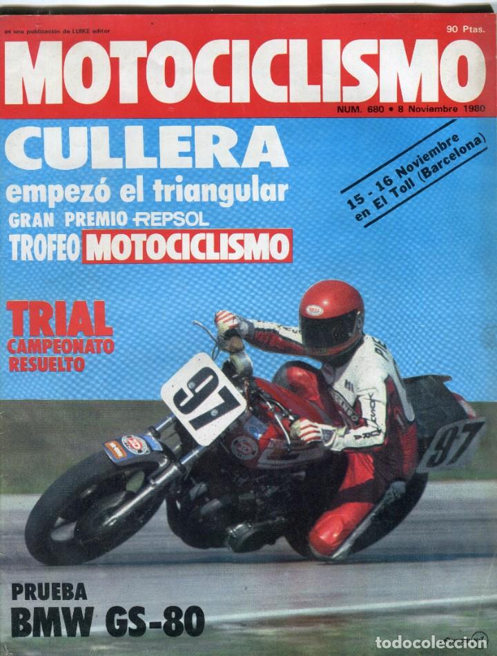 Autos und Motorr&auml;der: MOTOCICLISMO NUMERO 680 8 DE NOVIEMBRE DE 1980 -CULLERA TRIANGULAR - BMW GS-80