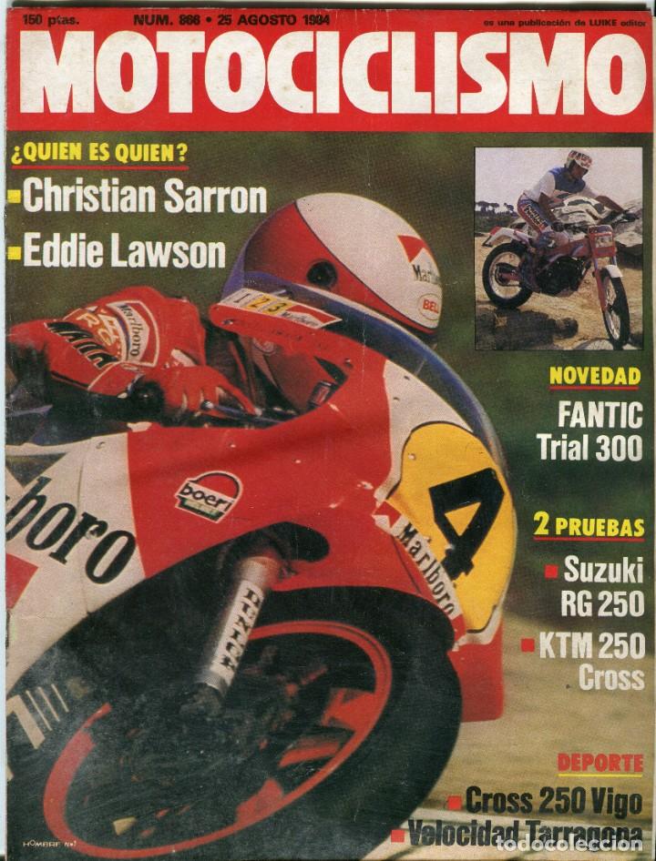 Autos und Motorr&auml;der: MOTOCICLISMO NUMERO 866 25 DE AGOSTO 1984 -EDDIE LAWSON (POSTER CENTRAL) -CRISTIAN SARRON...