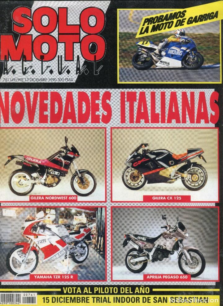 Autos und Motorr&auml;der: SOLO MOTO NUMERO 761 DICIEMBRE 1991 - GILERA NORDWEST - APRILIA PEGASO 650 - GILERA CX 125 ....