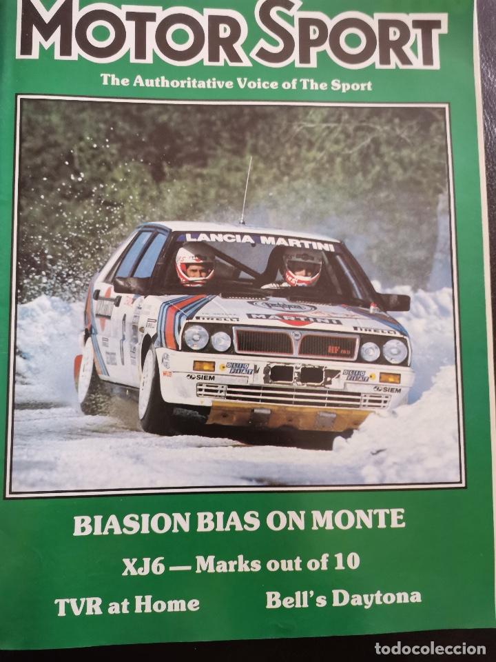 Coches y Motocicletas: 1987 REVISTA MOTOR SPORT - RALLY MONTE CARLO - JAGUAR XJ16 - TVR - BELL`S DAYTONA