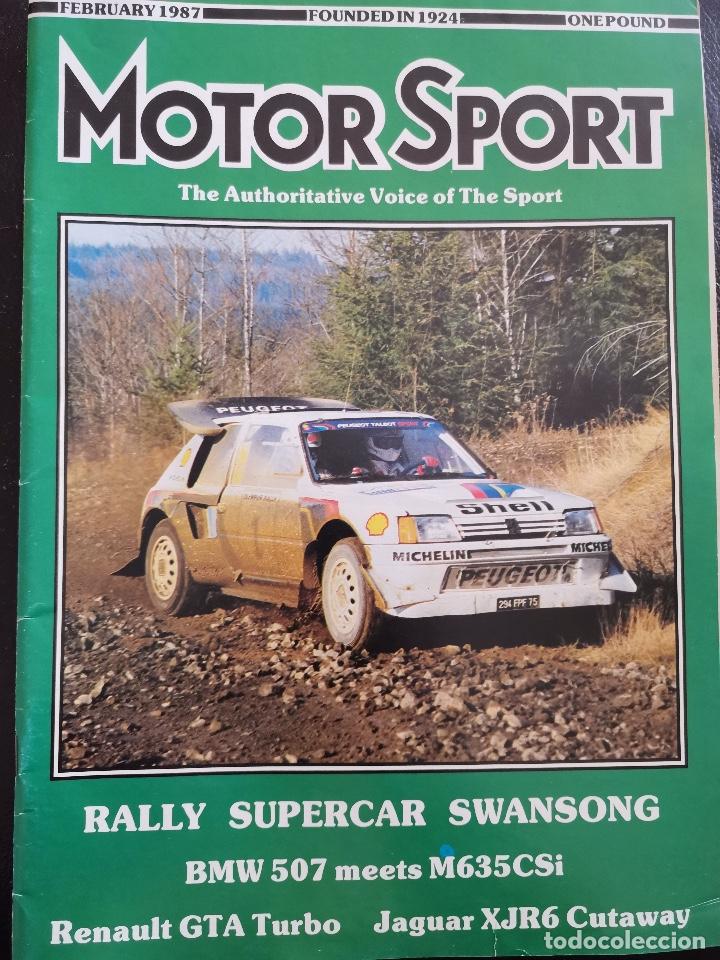 Coches y Motocicletas: 1987 REVISTA MOTOR SPORT - BMW 507 - BMW 635 CSI - RENAULT GTA TURBO - JAGUAR XJR6 CUTAWAY - RALLI