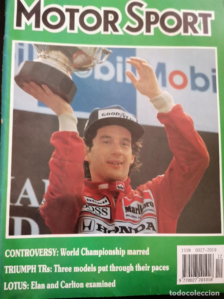 Voitures et Motocyclettes: 1990 REVISTA MOTOR SPORT - ROAD TEST LOTUS ELAN - RAC RALLY - TRIUMPH TR TRACK TEST -