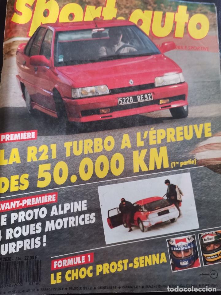 Voitures et Motocyclettes: 1988 REVISTA SPORT AUTO - RENAULT 21 TURBO - RENAULT ALPINE - PROST VS SENNA