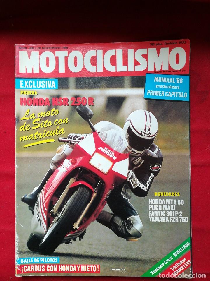Voitures et Motocyclettes: Motociclismo N 980 noviembre 1986. Gastos de env&iacute;o certificados con correos de 3.60&euro;