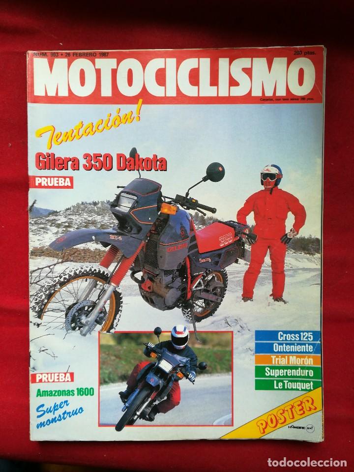 Voitures et Motocyclettes: Motociclismo N 993 febrero 1987. Gastos de env&iacute;o certificados de 3.60&euro;