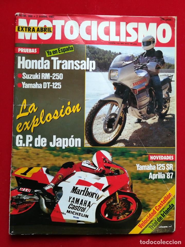 Voitures et Motocyclettes: Motociclismo N 998 abril 1987. Gastos de env&iacute;o certificados con correos de 3.60&euro;