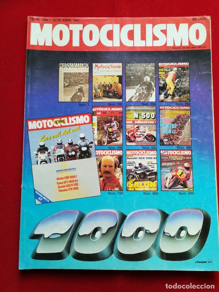 Voitures et Motocyclettes: Motociclismo N 1000 abril 1987. Gastos de env&iacute;o certificados con correos de 3.60&euro;