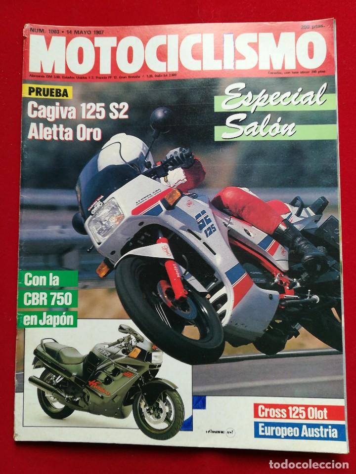 Voitures et Motocyclettes: Motociclismo N 1003 mayo 1987. Gastos de env&iacute;o certificados con correos de 3.60&euro;