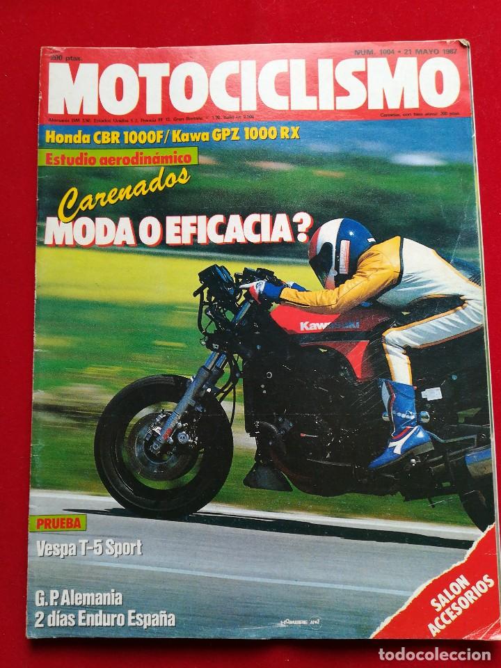 Voitures et Motocyclettes: Motociclismo N 1004 mayo 1987 . Gastos de env&iacute;o certificados por 3.60&euro;