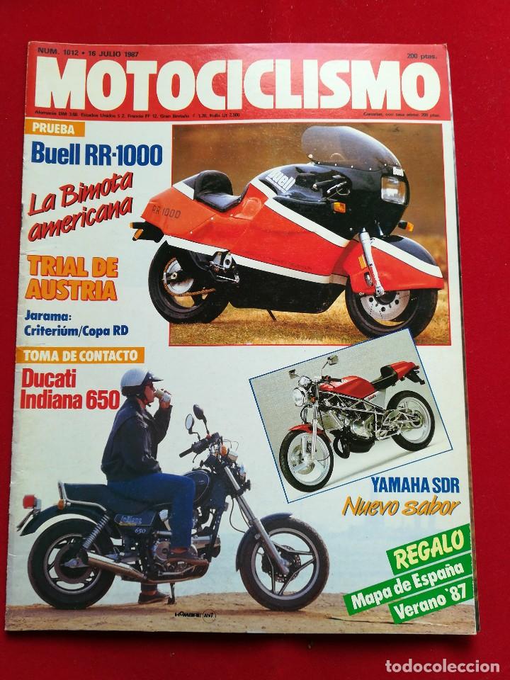 Voitures et Motocyclettes: Motociclismo N 1012 julio 1987. Gastos de env&iacute;o certificados con correos de 3.60&euro;