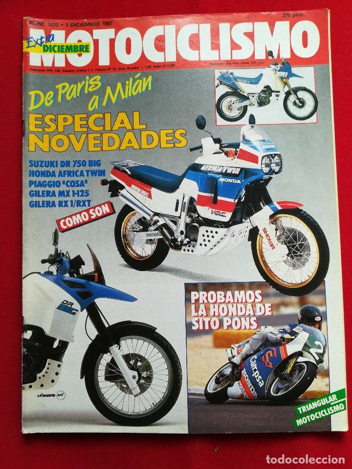 Voitures et Motocyclettes: Motociclismo N 1032 diciembre 1987 . Gastos de env&iacute;o certificados con correos de 3.60&euro;