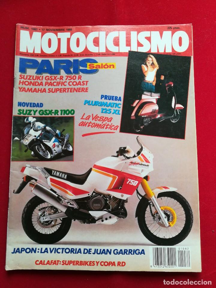 Voitures et Motocyclettes: Motociclismo N 1082 noviembre 1988. Gastos de env&iacute;o certificados con correos de 3.60&euro;