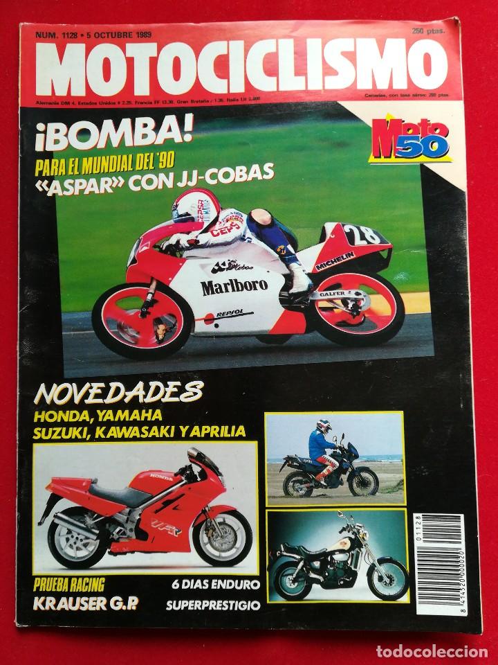 Voitures et Motocyclettes: Motociclismo 1128 octubre 1989. Gastos de env&iacute;o certificados con correos de 3.60&euro;