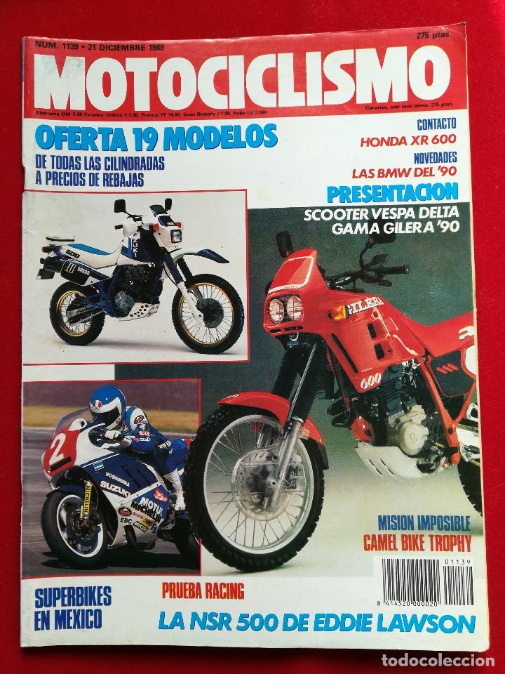 Voitures et Motocyclettes: Motociclismo N 1139 diciembre 1989 gastos de env&iacute;o certificados con correos de 3.60&euro;