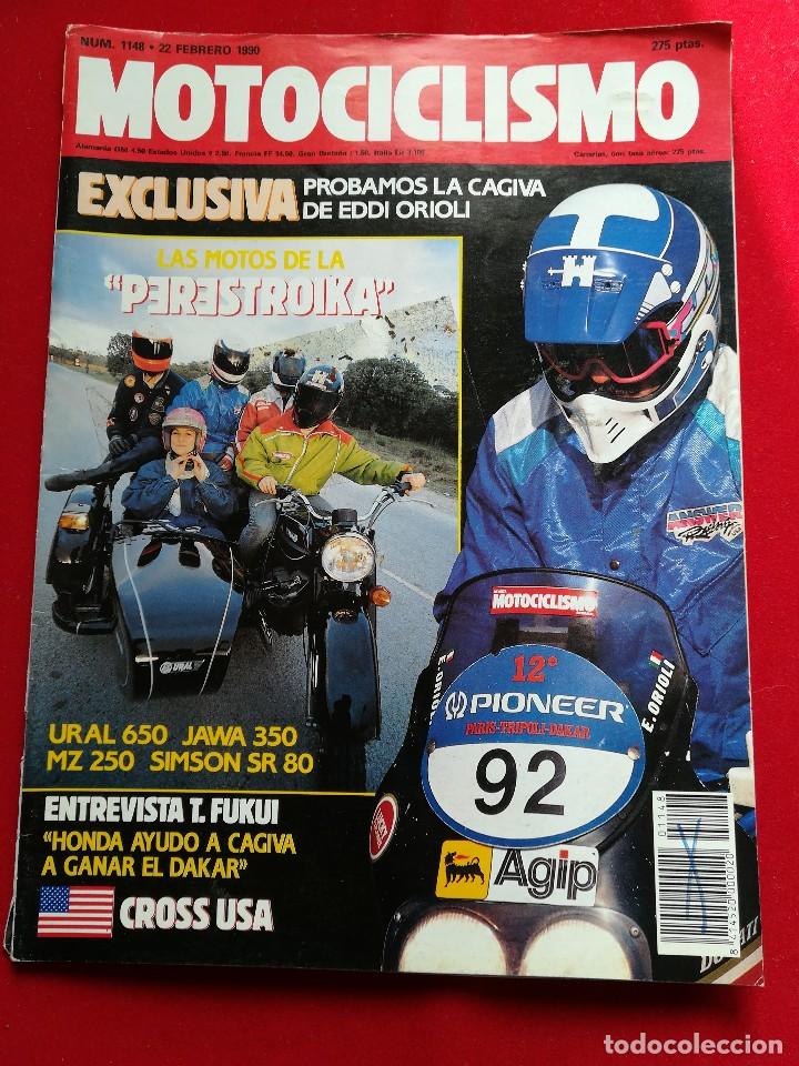 Voitures et Motocyclettes: Motociclismo N 1148 febrero 1990. Gastos de env&iacute;o certificados con correos de 3.60&euro;