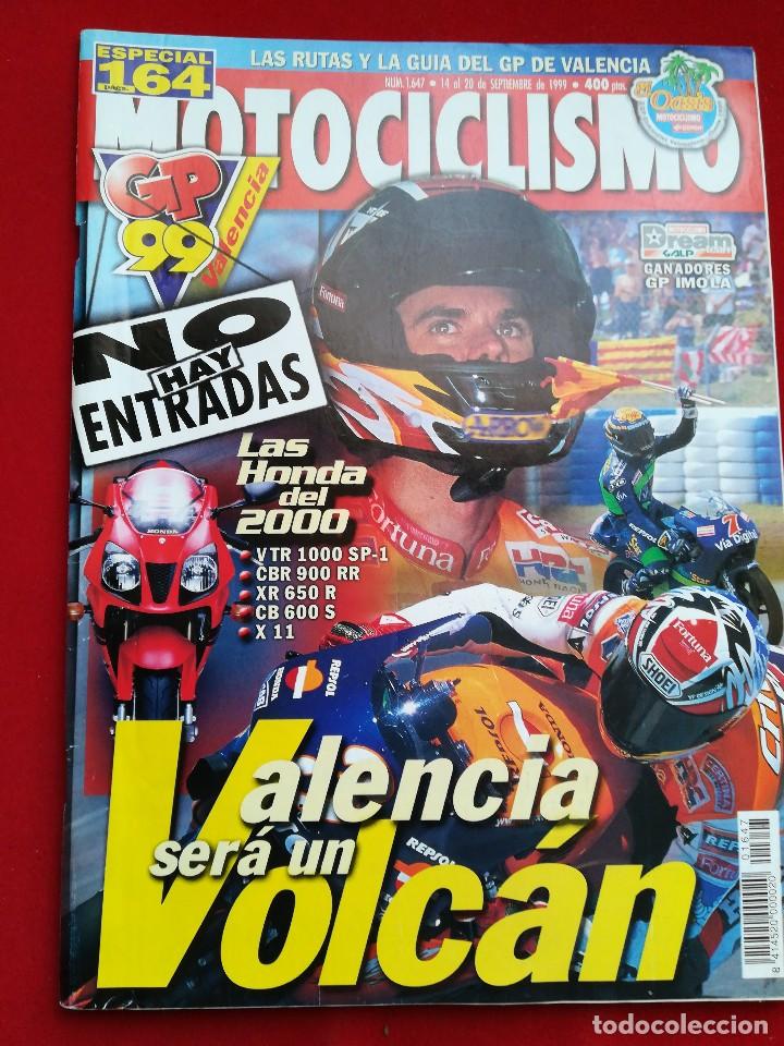 Voitures et Motocyclettes: Motociclismo N 1647 septiembre 1999 . Gastos de env&iacute;o certificados con correos de 3.60&euro;