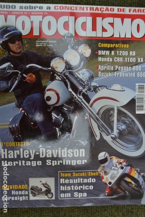 Cars and Motorcycles: 1997 REVISTA MOTOCICLISMO - BMW K 1200 RS - HONDA CBR 1100 XX - APRILIA PEGASO 650