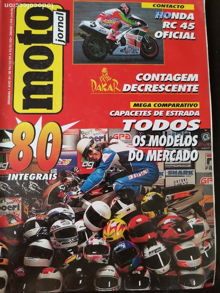 Cars and Motorcycles: 1994 REVISTA MOTO JORNAL - HONDA RC 45 OFICIAL - GRANADA DAKAR - ESPECIAL CASCOS