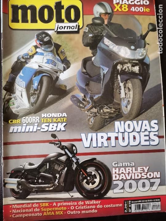 Cars and Motorcycles: 2006 REVISTA MOTO JORNAL - PIAGGIO X8 400 IE - HONDA CBR 600 RR - MUNDIAL DE SBK