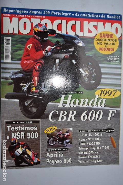 Voitures et Motocyclettes: 1996 REVISTA MOTOCICLISMO - NSR 500 - HONDA CBR 600 F - APRILIA PEGASO 650 - BIMOTA 500 V2