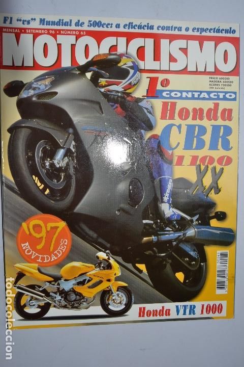 Voitures et Motocyclettes: 1996 REVISTA MOTOCICLISMO - MUNDIAL 500 cc - HONDA CBR 1100 XX - HONDA VTR 1000