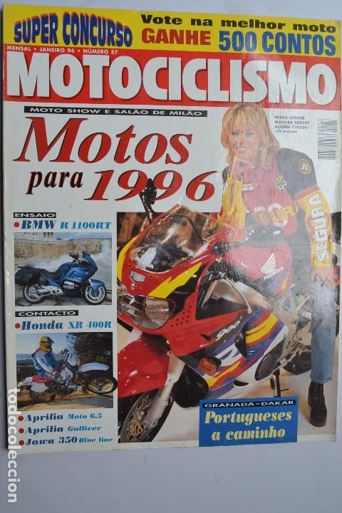 Voitures et Motocyclettes: 1996 REVISTA MOTOCICLISMO - MOTOS PARA 1996 - HONDA XR 400R - JAWA 350 BLUE LINE - APRILIA GULLIVER