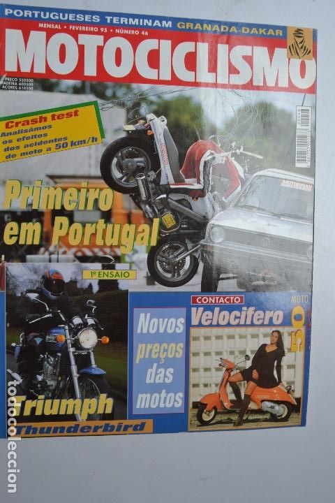 Voitures et Motocyclettes: 1995 REVISTA MOTOCICLISMO - TRIUMPH THUNDERBIRD - HONDA NX 650 DOMINATOR