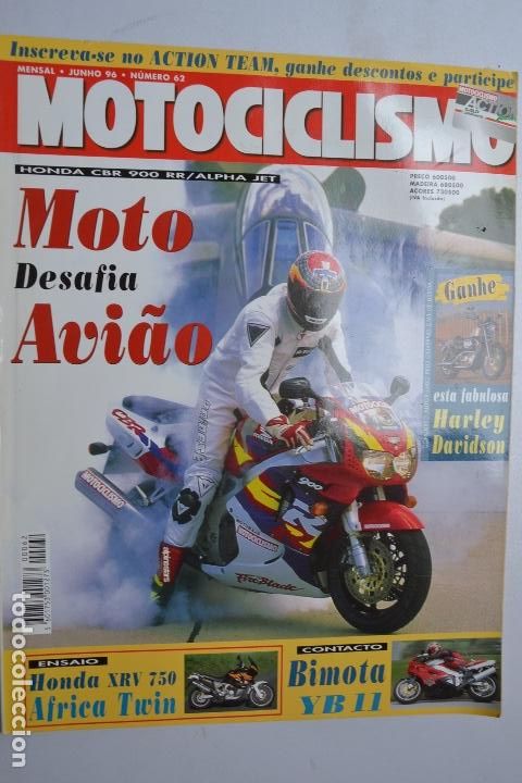 Voitures et Motocyclettes: 1996 REVISTA MOTOCICLISMO - HONDA XRV 750 AFRICA TWIN - BIMOTA YB 11